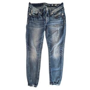 #223 Miss Me Low Rise Ankle Skinny Jeans